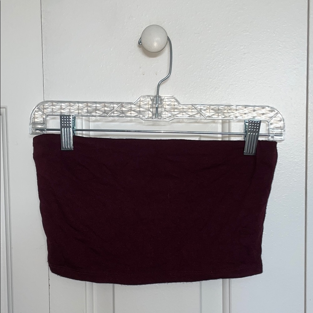 WINDSOR Burgundy Tube Top